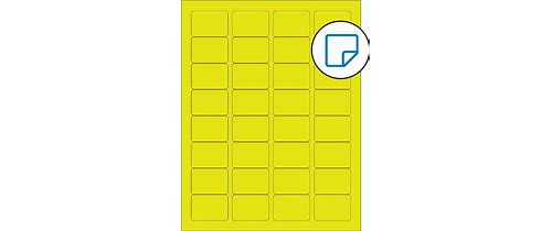 1.75 X 1.25 Fluorescent Yellow Re…