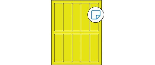 1.5 X 4.75 Fluorescent Yellow Rec…