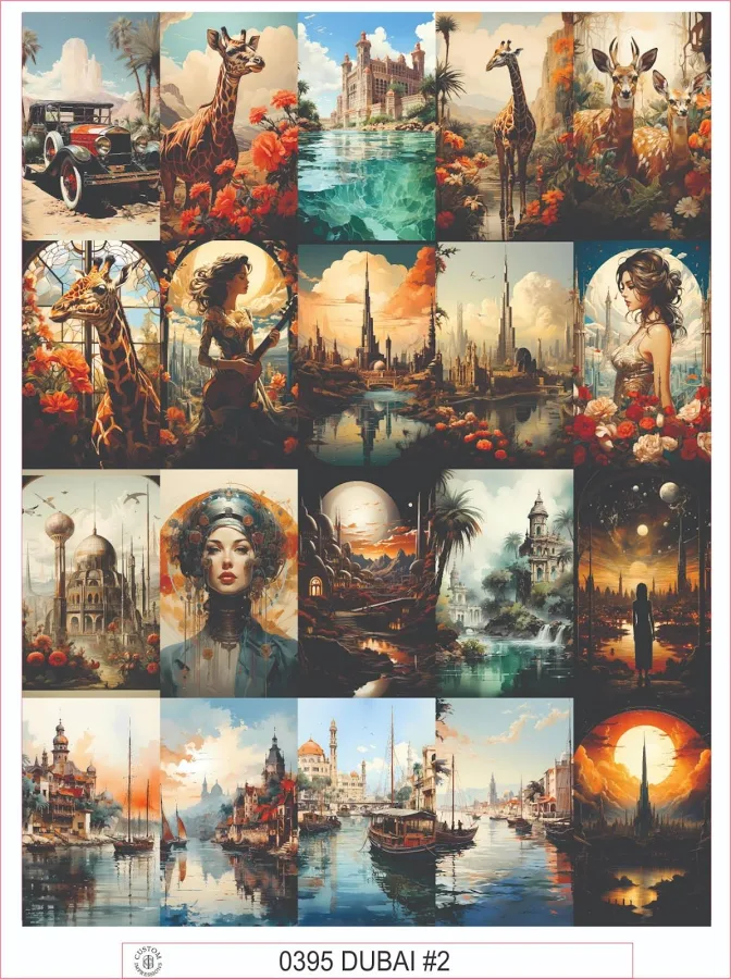 Dubai 2 - Complete Sheet Of 20 Stickers