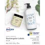 Avery Shape Labels Rectangle 2 inch x 3 inch Film Glossy Clear Laser/Inkjet