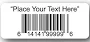 Quantity 1000 - 1.25'' x .5'' Paper UPC Barcode Labels & Stickers