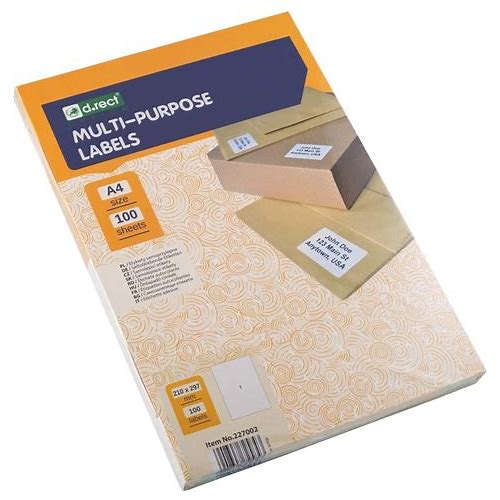 D.RECT Adhesive Labels | Univer…