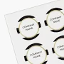 Custom Product Labels on Sheets | 48 qty | 1"x1" | VistaPrint | Design: White, Public Relations, Styles & Themes, Industry, Journalism & Media