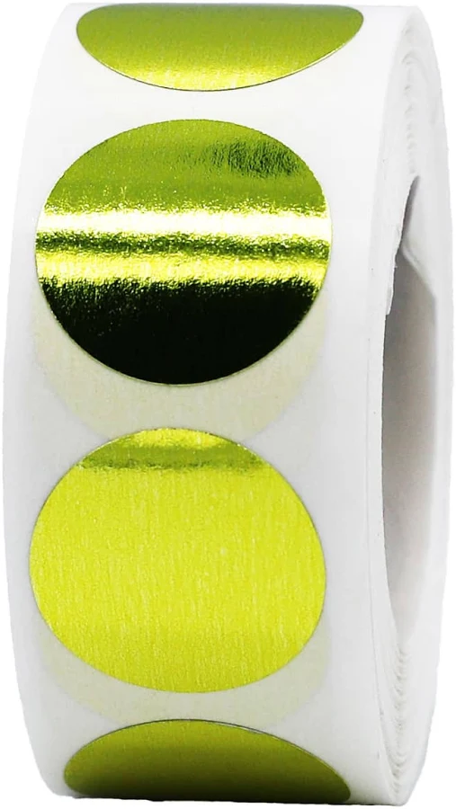 Gold Stickers 3/4" Round QTY 500 | Wholesale Labels | InStockLabels
