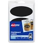 AveryRemovable Chalkboard Labels - HeightRemovable Adhesive Oval Matte Black Plastic