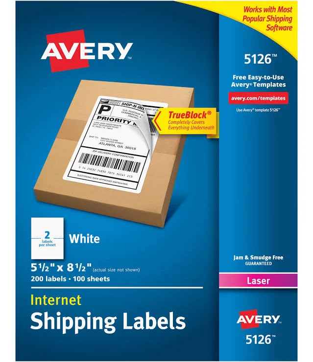 Avery Shipping Labels