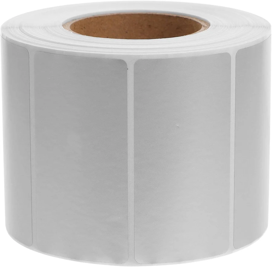 Ounona Plated Silver Adhesive Labels Roll Multi Purpose Sticky Label for Home Use Wear Resistant and Reusable