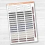 Solid Skinny Labels Planner Stickers