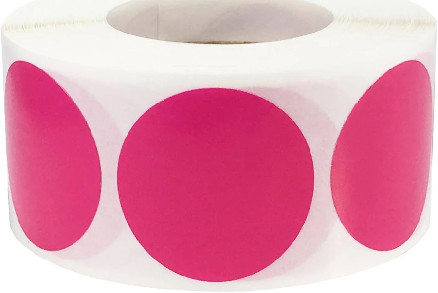 Berry Colored Labels 1" Round QTY 500 | Wholesale Labels | InStockLabels