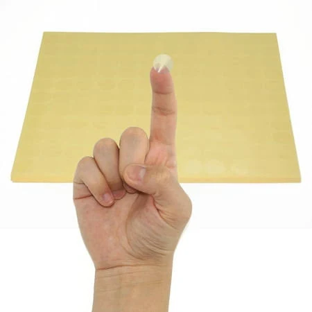 3960 Pcs 0.5 Inch Round Clear Stickers