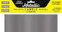 Metallic Aluminum Peel & Stick Rectangle Writeable Labels