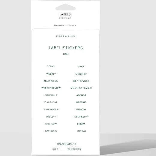 Clear Label Stickers