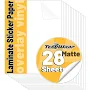 TECKWRAP Self Adhesive Laminating Sheets Clear Sticker Paper for Inkjet Print