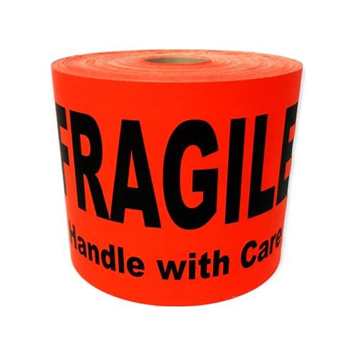 Large 4X6 Bright Red FRAGILE A…