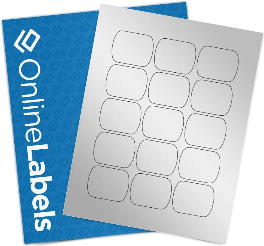 2.092" x 1.633" Metal Tin Labels