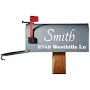 Mailbox Decals Personalized Address Name and Street Vinyl Lettering Outdoor Sticker