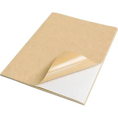 Naturalabel 100 Full Sheets Kraft Sticker Labels 8.5