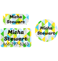 Personalized Clothing Labels Pack - Crystal Prism Clothing Labels Pack - Crystal Prism Amethyst by Name Bubbles