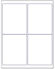 Laser / Ink Jet White Labels 4 x 5