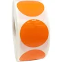 Orange Weather Resistant Labels 1" Round QTY 500 | Wholesale Labels | InStockLabels