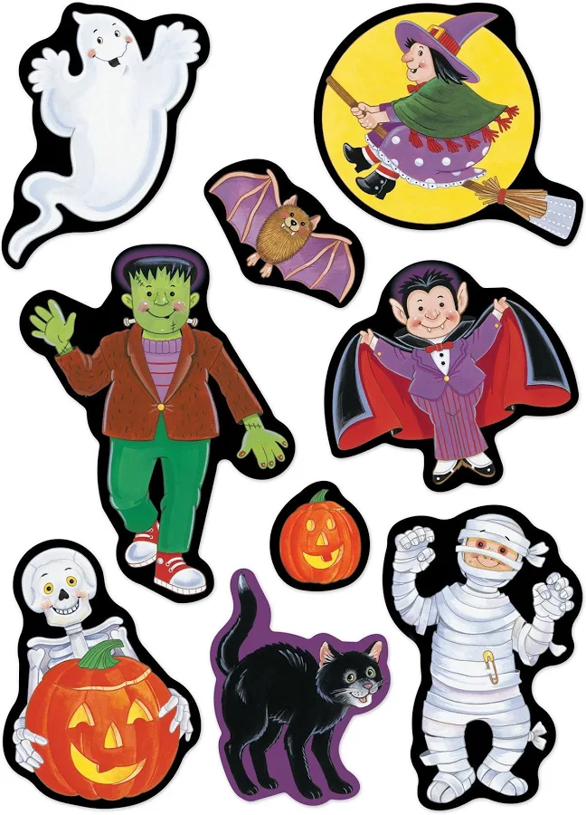 Beistle Halloween Character Stickers