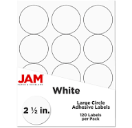 JAM Paper Circle Label Sticker Seals