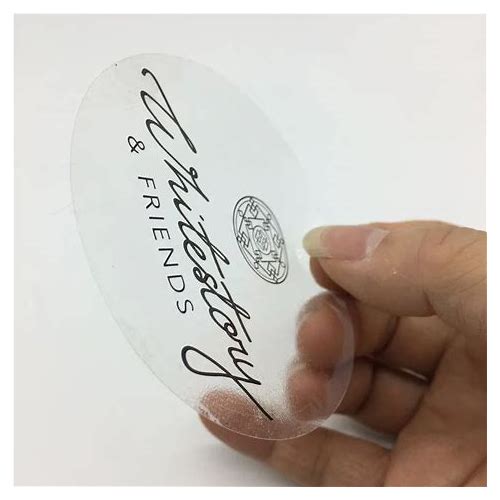 Custom Printed Logo Clear Label …