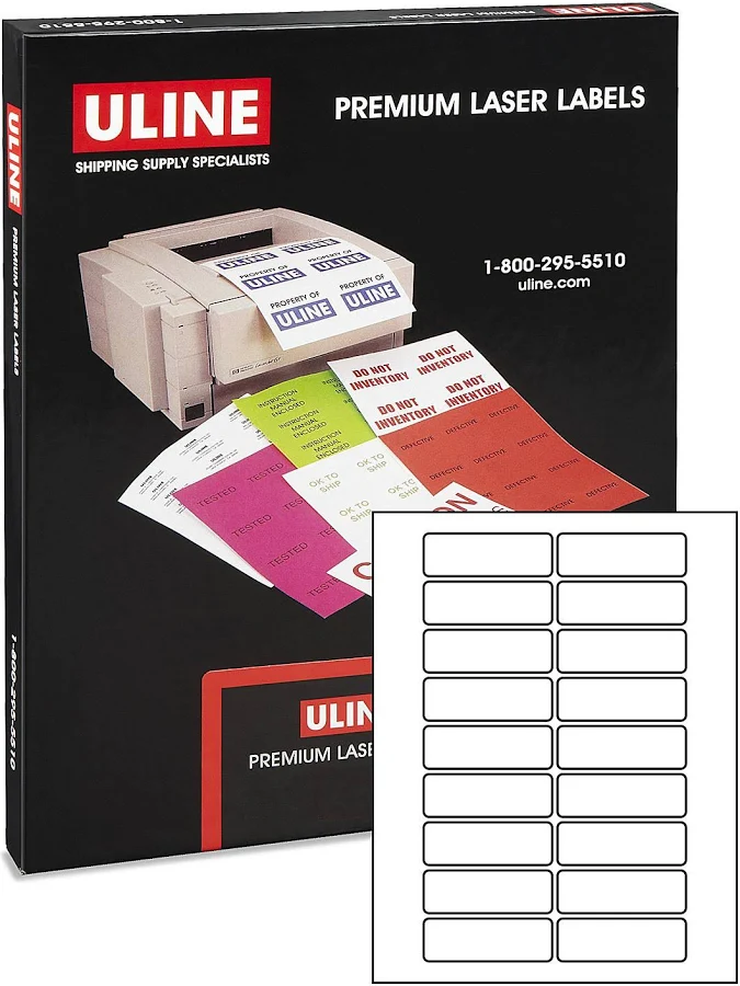 ULINE Weather-Resistant Laser Labels