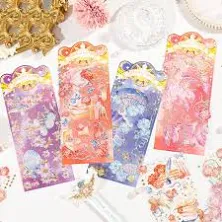 stamprints Sparkling Series Bronzing Clear Transparent PET Stickers Premium Waterproof Metallic Effect Labels for Product Packaging & Branding