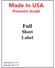 Wing Office Shipping Labels for Printers Premium 100 Full-Sheet Self Adhesive