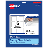 Avery Glossy Permanent Labels With Sure Feed 94101-CGF50