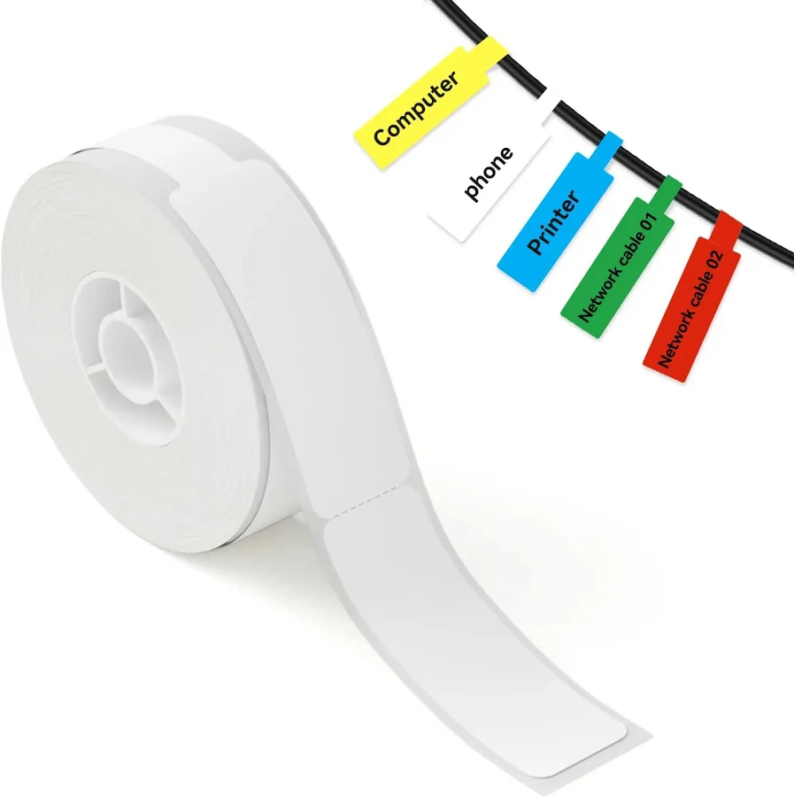 Niimbot Thermal Cable Label 1Roll Paper Adhesive Waterproof Color UV Sticker For D11/D110/D101 Mini