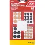 Ace Vinyl Self Adhesive Pad Clear Round 88 Pk