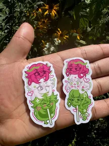 Sweet Dango Sticker Set / Cute Chibi Anime Vinyl Decals / Romantic Food-Themed Gift for Bae or BFF/ Journaling