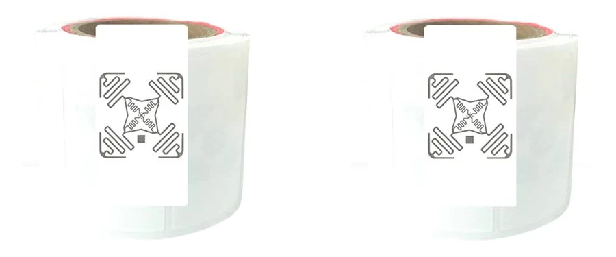 Passive UHF 860~960Mhz White 100*50mm Rectangular KM4Q RFID Tag Label Art Paper Sticker|100Pcs