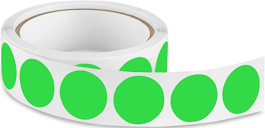 ULINE Blank Inventory Circle Labels