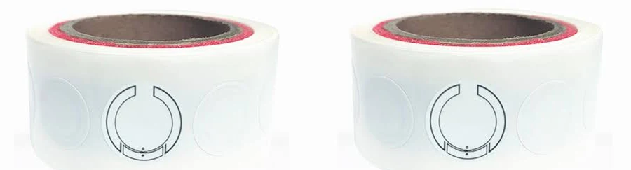 Passive UHF 860~960Mhz White Φ30mm Circular KM4Q RFID Tag Label Art Paper Sticker|100Pcs
