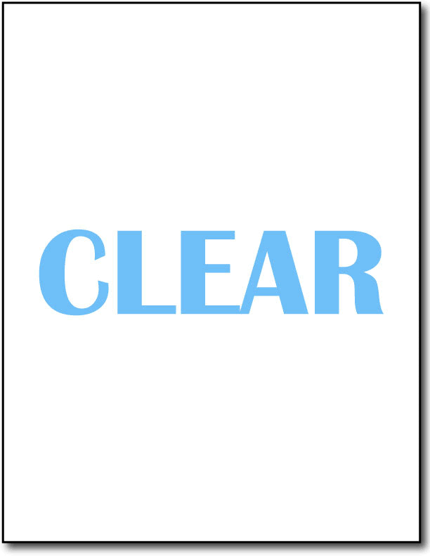 Crystal Clear Labels for Laser Printers Only