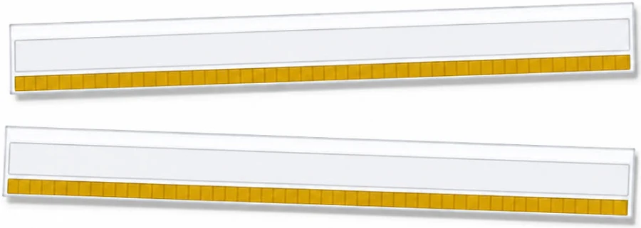 Clear Adhesive Shelf Label Holders 24" X 1.25"