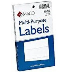Maco White Oval Multi Purpose Labels