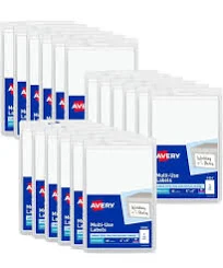 Avery Removable Labels, 4
