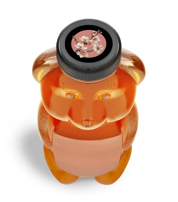 Elegant Elena - Round Lid Label 24oz Bear Jar