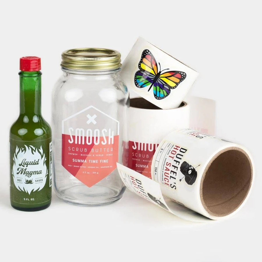 Custom Clear Labels - Roll of 50