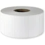 Polypropylene self-adhesive labels 50x30 mm durable white glossy plastic for thermal transfer, 2000 labels per roll