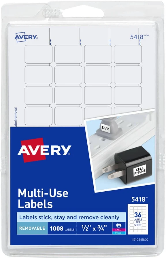 Avery Removable Multi-Use Labels