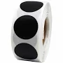 Black Removable Labels 3/4" Round QTY 500 | Wholesale Labels | InStockLabels