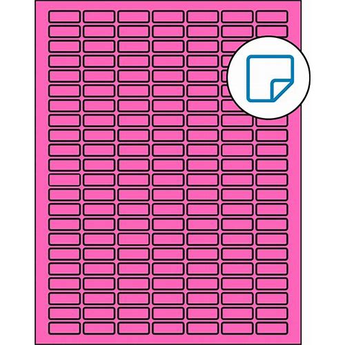 1 X 0.375 Fluorescent Pink Recta…