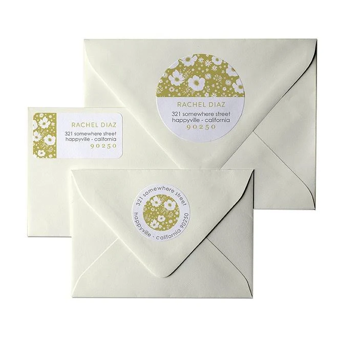 Erin Condren Vintage Florals Address Labels Floral Print