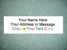 160 Personalized Self Adhesive Quality Printed Small Return Address Labels 1/2" x 1 3/4" Choose your Text Color