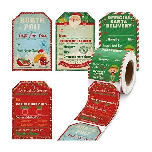 Christmas Gift Tags Stickers, 200 …